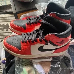 Size 9.5 Jordan 1 Rare Air Orange Nike used Size 10 - Jordan 1 High Air Max Orange 2017 | eBay main image 4